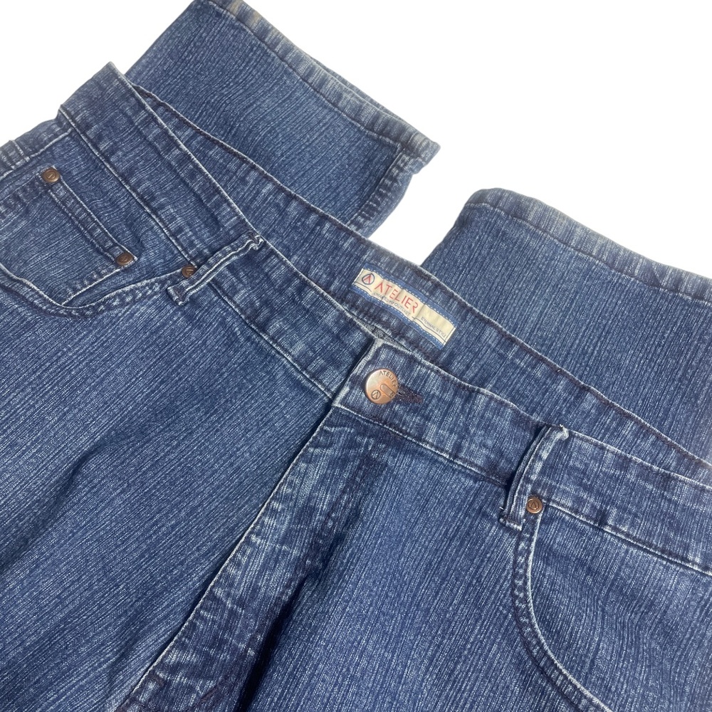 Atelier Men's 44 Straight Leg Blue Jeans‎ Pockets